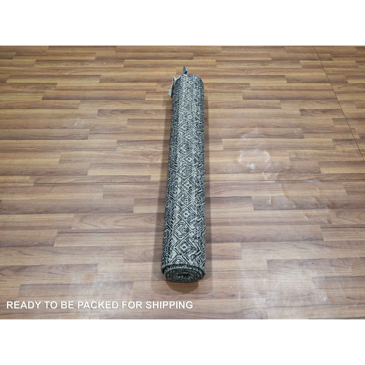 3'1"X5' Gray Small Repetitive Kohinoor Heritta Hand Knotted Pure Wool Rug