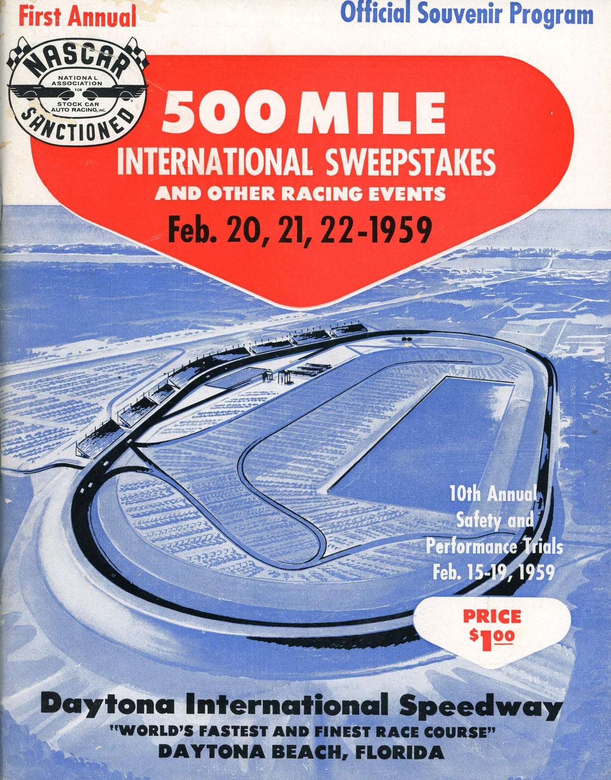 First Annual Daytona 500 Original Program