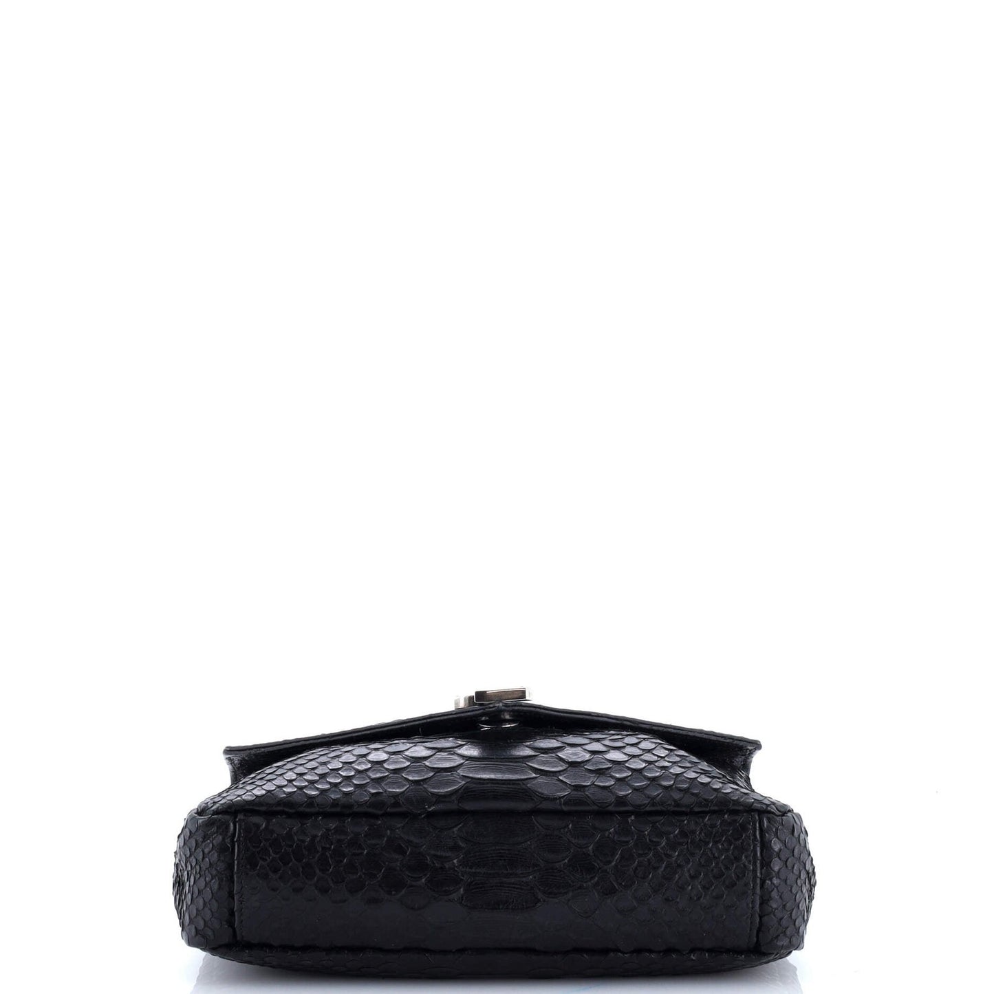 Saint Laurent Classic Monogram College Bag Python Embossed Leather Medium