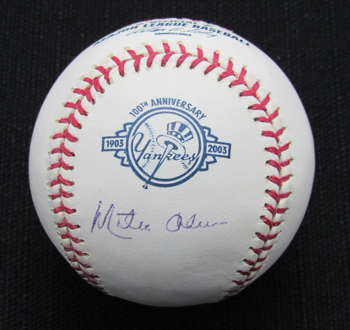 Matty Alou Signed/Auto Yankees 100Th Oml Baseball Jsa 186862
