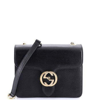 Gucci Interlocking Shoulder Bag Leather Small