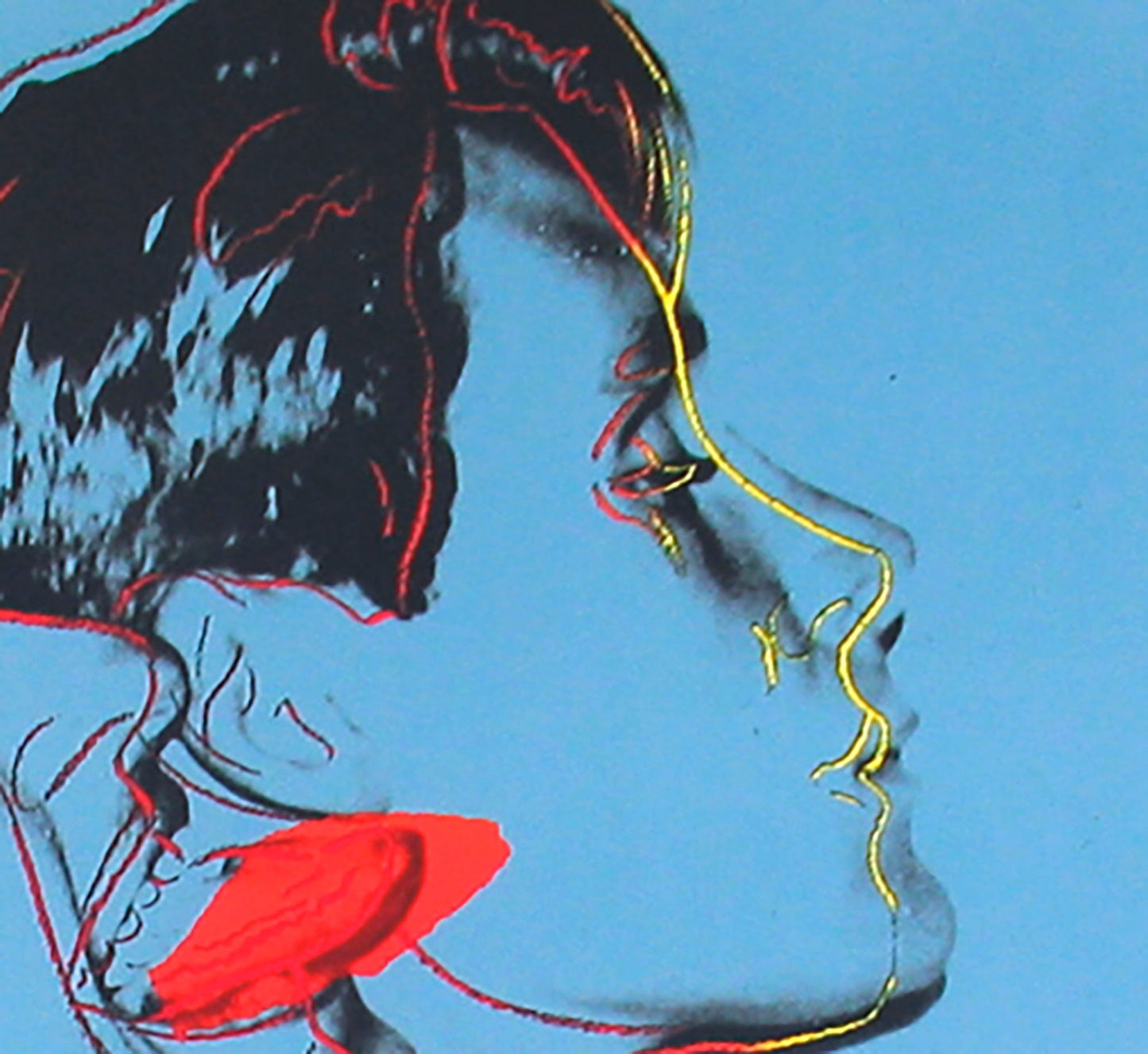 Andy Warhol Querelle Blue " Poster Pop Art Blue Red Movies