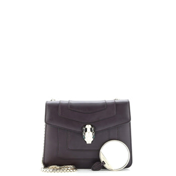Bvlgari Serpenti Forever Square Shoulder Bag Leather Small