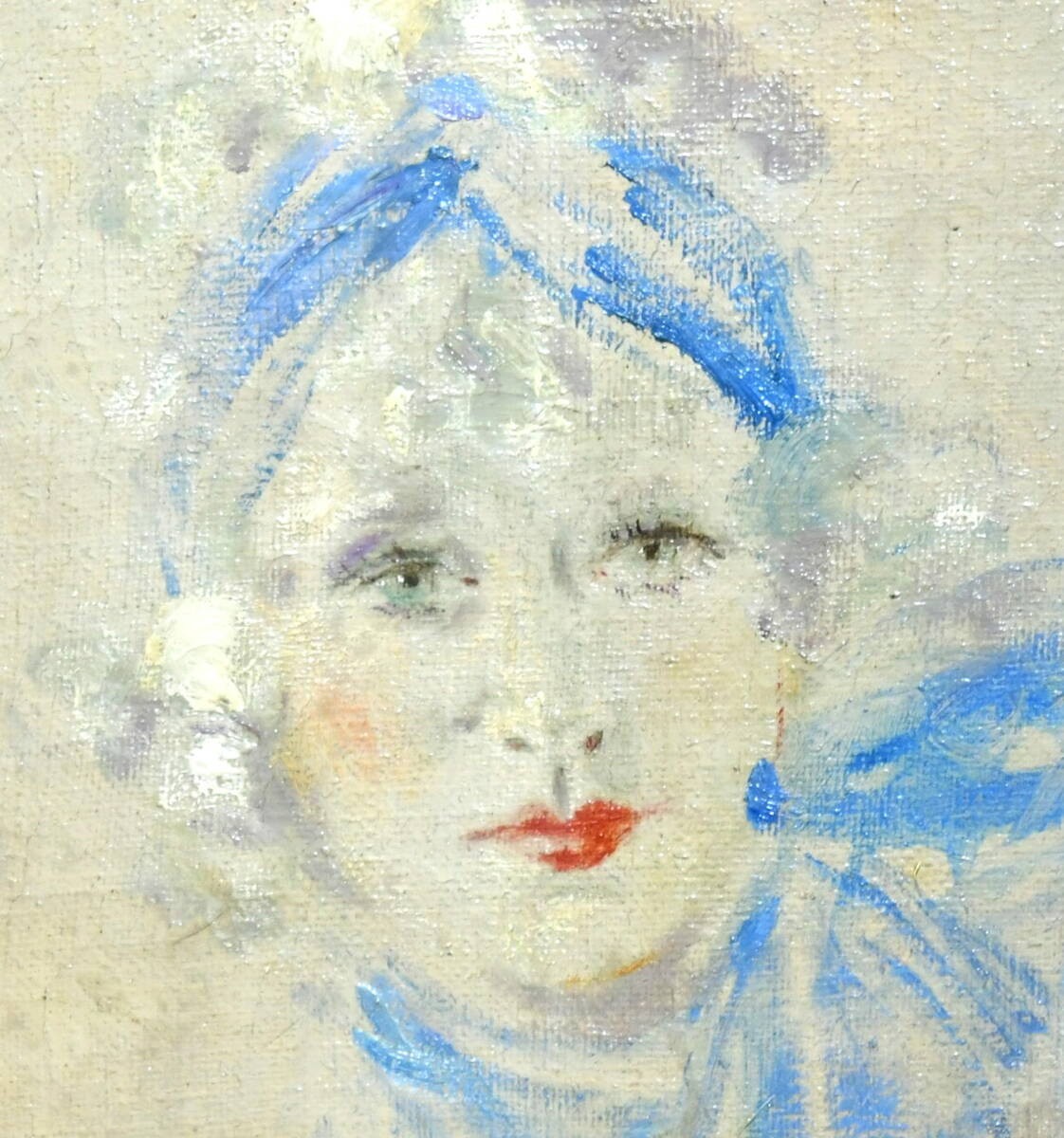 Louis Icart "Portrait of Fanny" Oil on canvas with certificate of authenticity