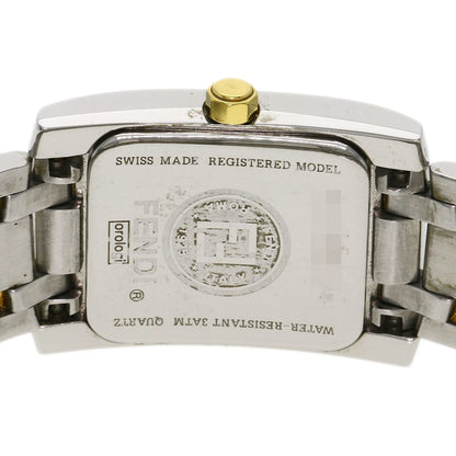 Fendi Square Face Watches 7000L Stainless Steel/Ssxgp Ladies