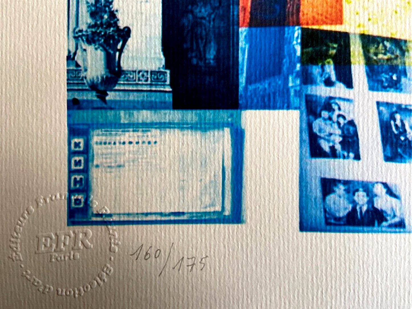 Robert Rauschenberg Lithograph Certified Numbered Stamp