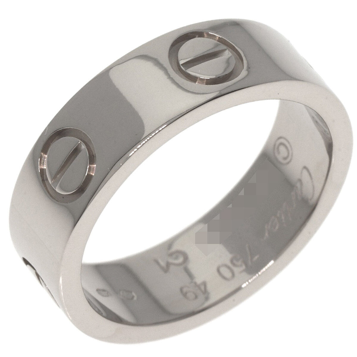 Cartier   Ring Love Ring #49 K18 White Gold