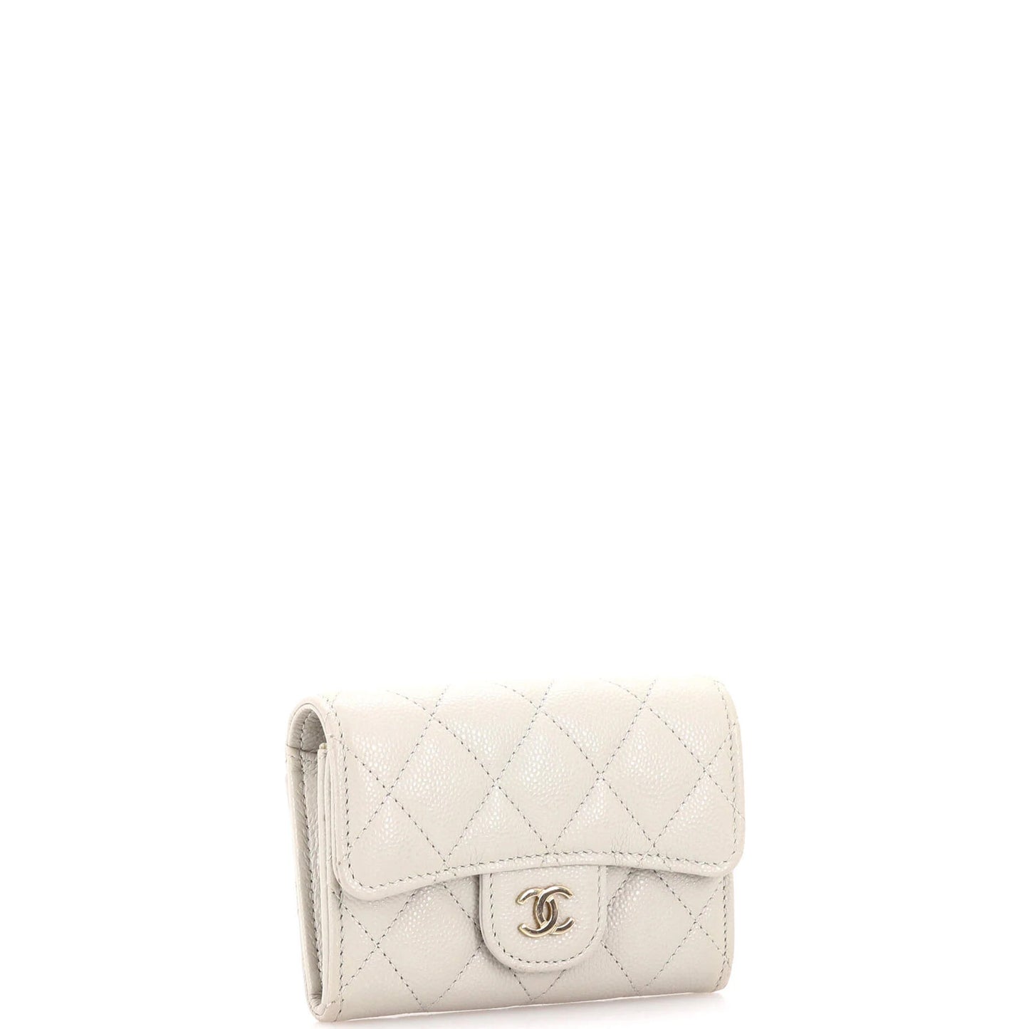 Chanel Classic Flap Card Case Quilted Caviar