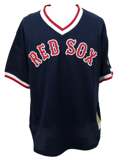 Pedro Martinez Hof Autographed Mitchell & Ness Jersey Red Sox Beckett 176378
