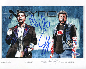 Joey Fatone & Chris Kirkpatrick Autographed 11X14 Photo (Psa)