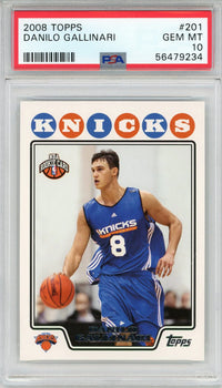 Danilo Gallinari 2008 Topps Rookie Card #201 (Psa)