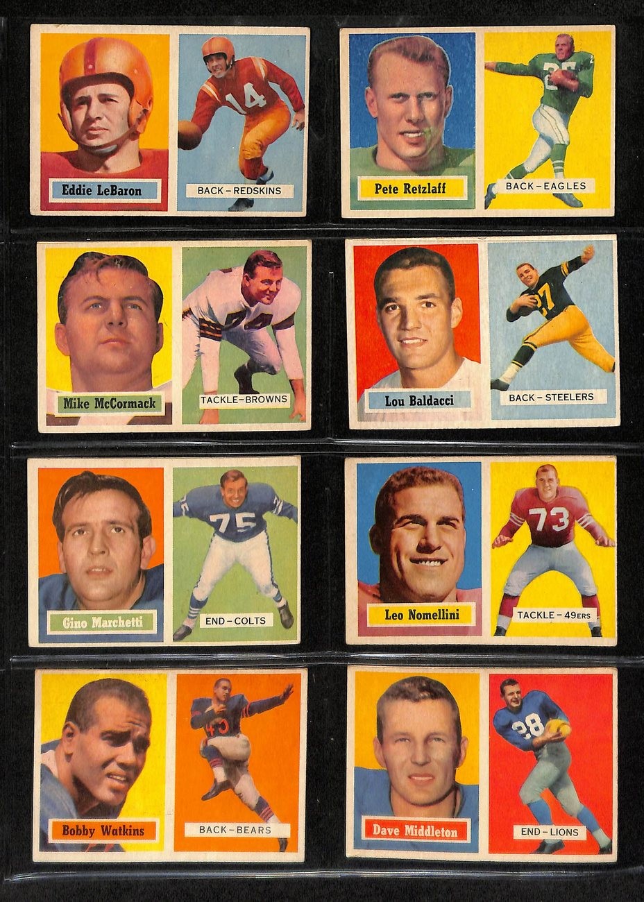 1957 Topps Football Card Complete Set (1-154)