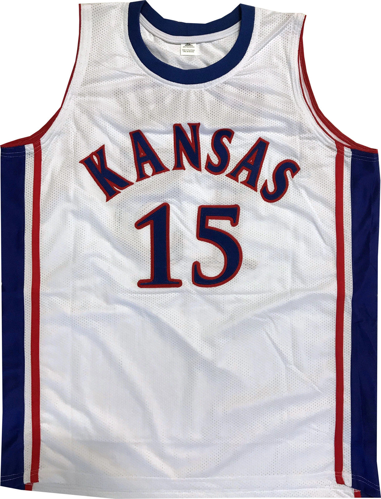 Mario Chalmers "08 Champs" Autographed Kansas City Jayhawks White Jersey (Jsa)