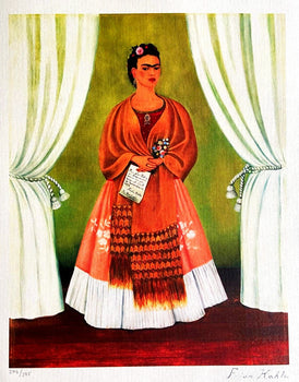 Frida Kahlo Lithograph (Ren Magritte Fernando Botero. Diego Rivera)