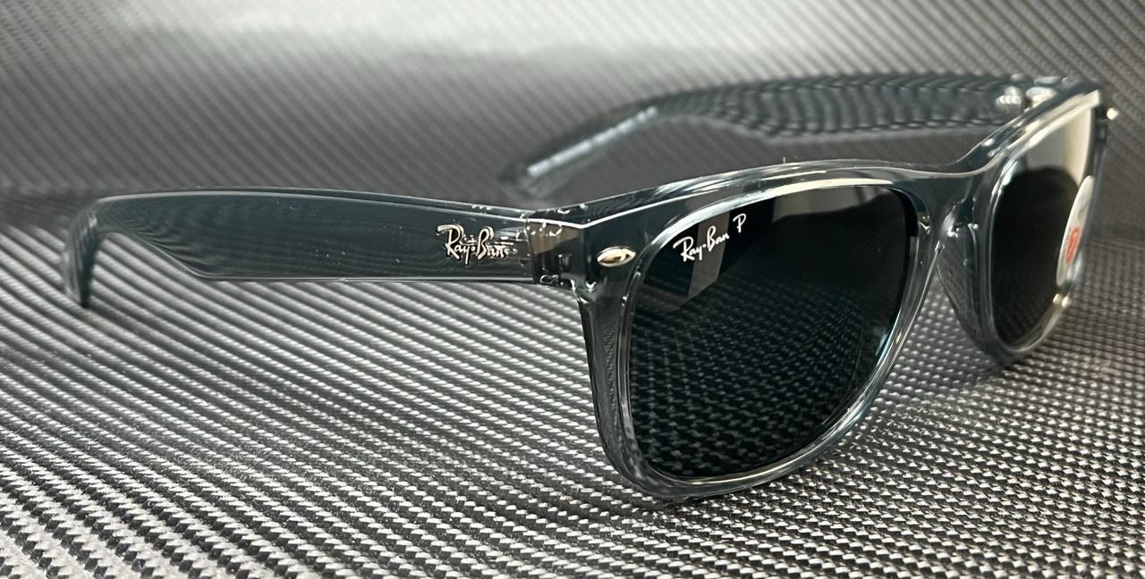 RAY BAN RB2132 64503R Wayfarer Transparent Grey Polarized 58 mm Sunglasses