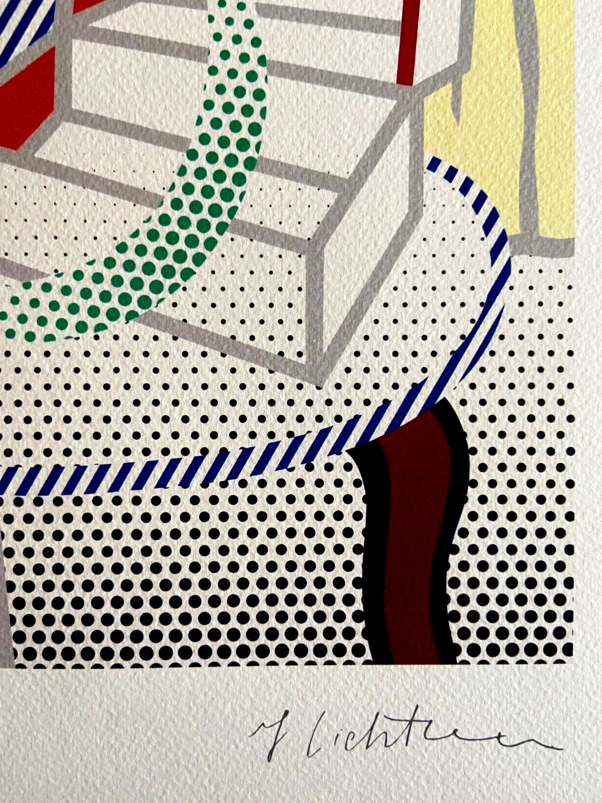 Roy; Lichtenstein Lithograph Coa Numbered A Hand Signed Limited
