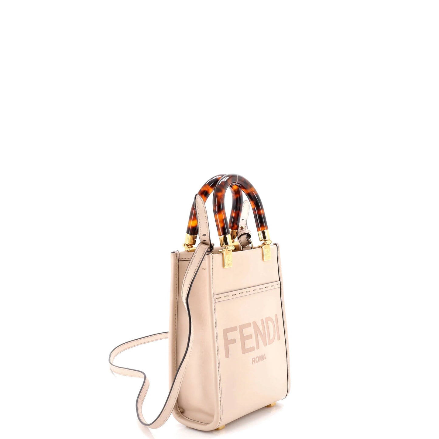 Fendi Sunshine Shopper Tote Leather Mini
