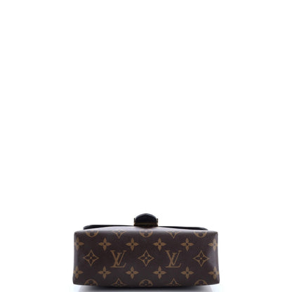 Louis Vuitton Locky Handbag Monogram Canvas With Leather Bb