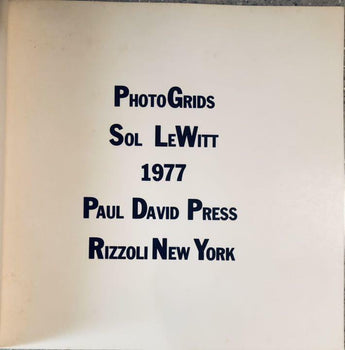 Sol Lewitt 1977 Photo Grids Catalog Paperback New
