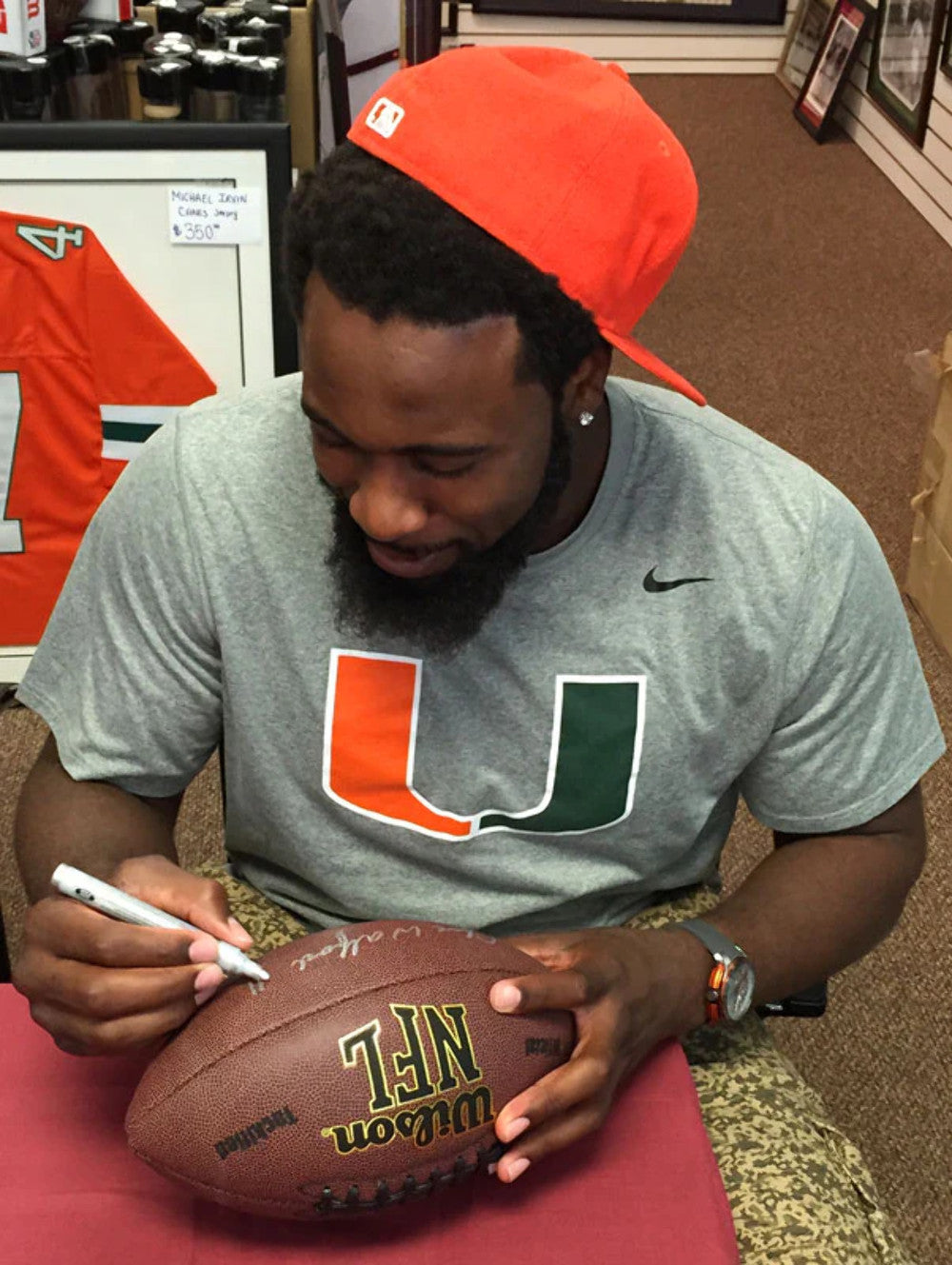 Phillip Dorsett Clive Walford And Denzel Perryman Autographed Wilson Nfl Footbal