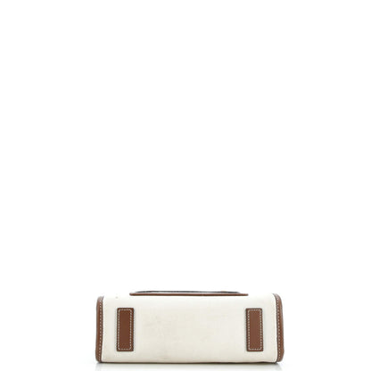 Burberry Freya Shopping Tote Canvas With Leather Mini