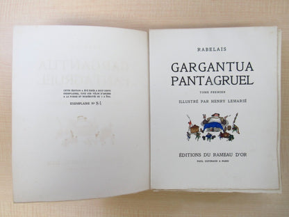 Rabelais ?Gargantua Pantagruel? Illustrated By