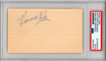 Maurice Stokes Autographed 3X5 Index Card (Psa)