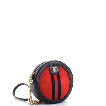 Gucci Ophidia Round Shoulder Bag Suede Mini