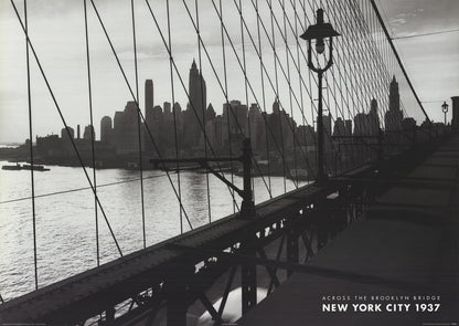 Artist Unknown Across The Brooklyn Bridge, " Offset Lithograph 20