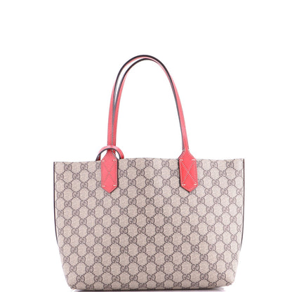 Gucci Reversible Tote Gg Print Leather Small