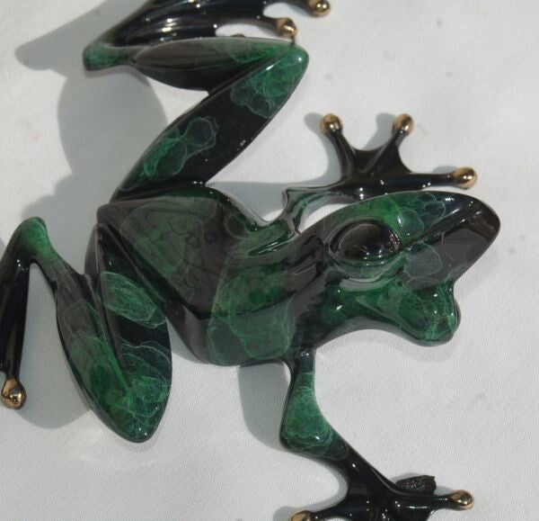 Tim Cotterill (Frogman) 9In Green Frog 303/2000 Signed 1992 Bronze