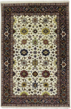 Handmade Floral Design Chobi Rug Wool Oriental