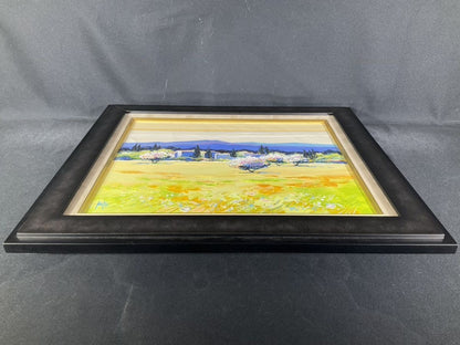 Signed Original Oil Painting France 2005 by Kerfily Les Amandiers