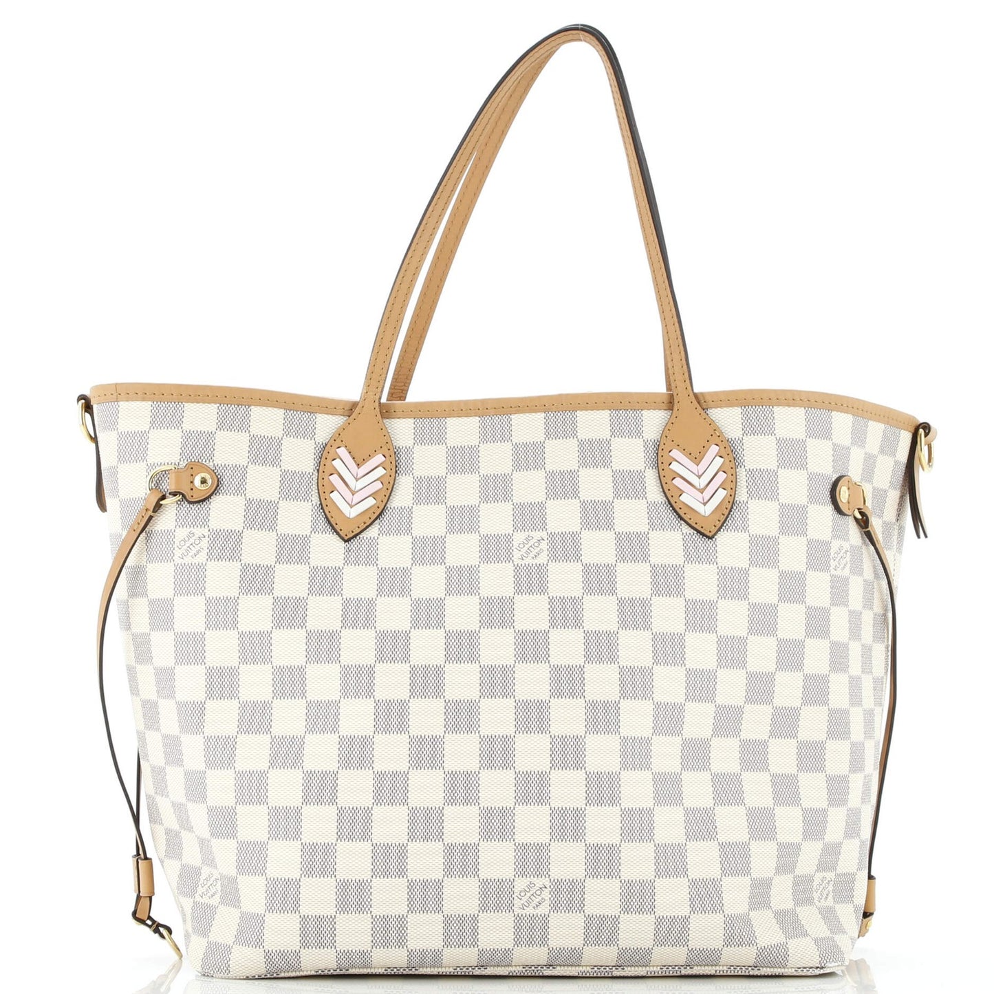 MM Louis Vuitton Neverfull NM Tote Damier with Braided Detail