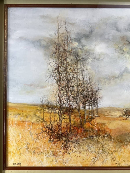 Jean Godin "Solitude Dautomne" Original Oil Painting On Canvas Signed 20F