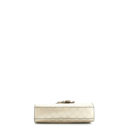 Gucci Emily Chain Flap Shoulder Bag Guccissima Leather Small