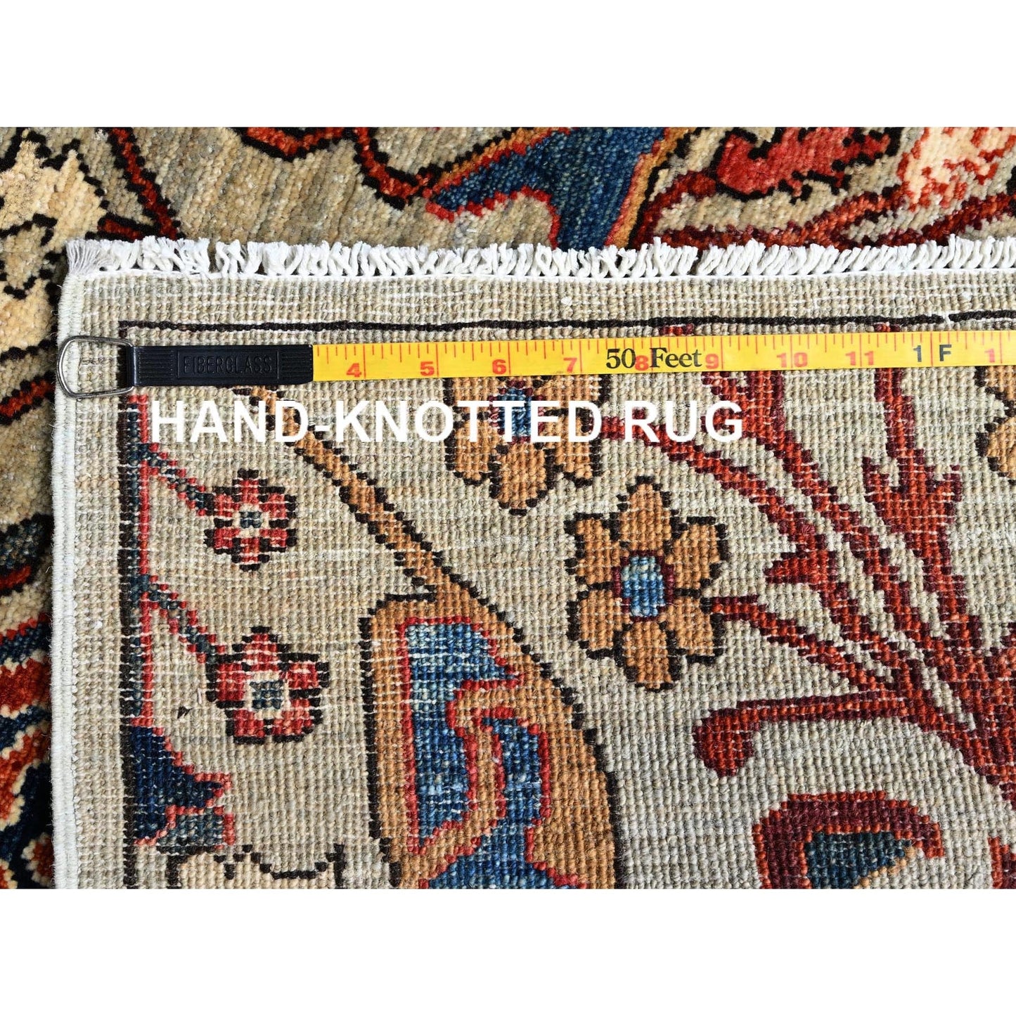 2'9"X9'10" Castle Gray Bijar Garus Design All Wool Hand Knotted Runner Rug