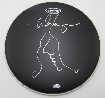 Alice Cooper Singer Signed/Auto Drum Head W/Self Portrait Sketch Psa/Dna 200969