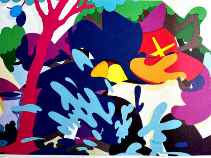 Kaws Lithograph Coa Numbered Limited Certified (Mori Museum)