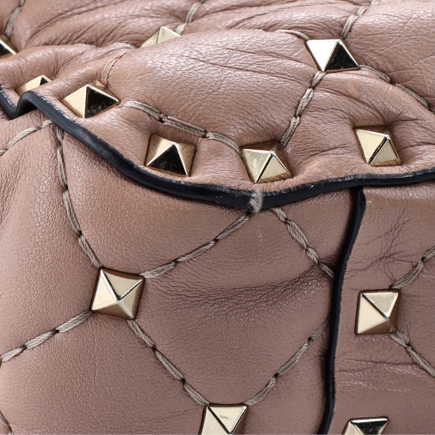 Valentino Garavani Rockstud Spike Flap Bag Quilted Leather Medium