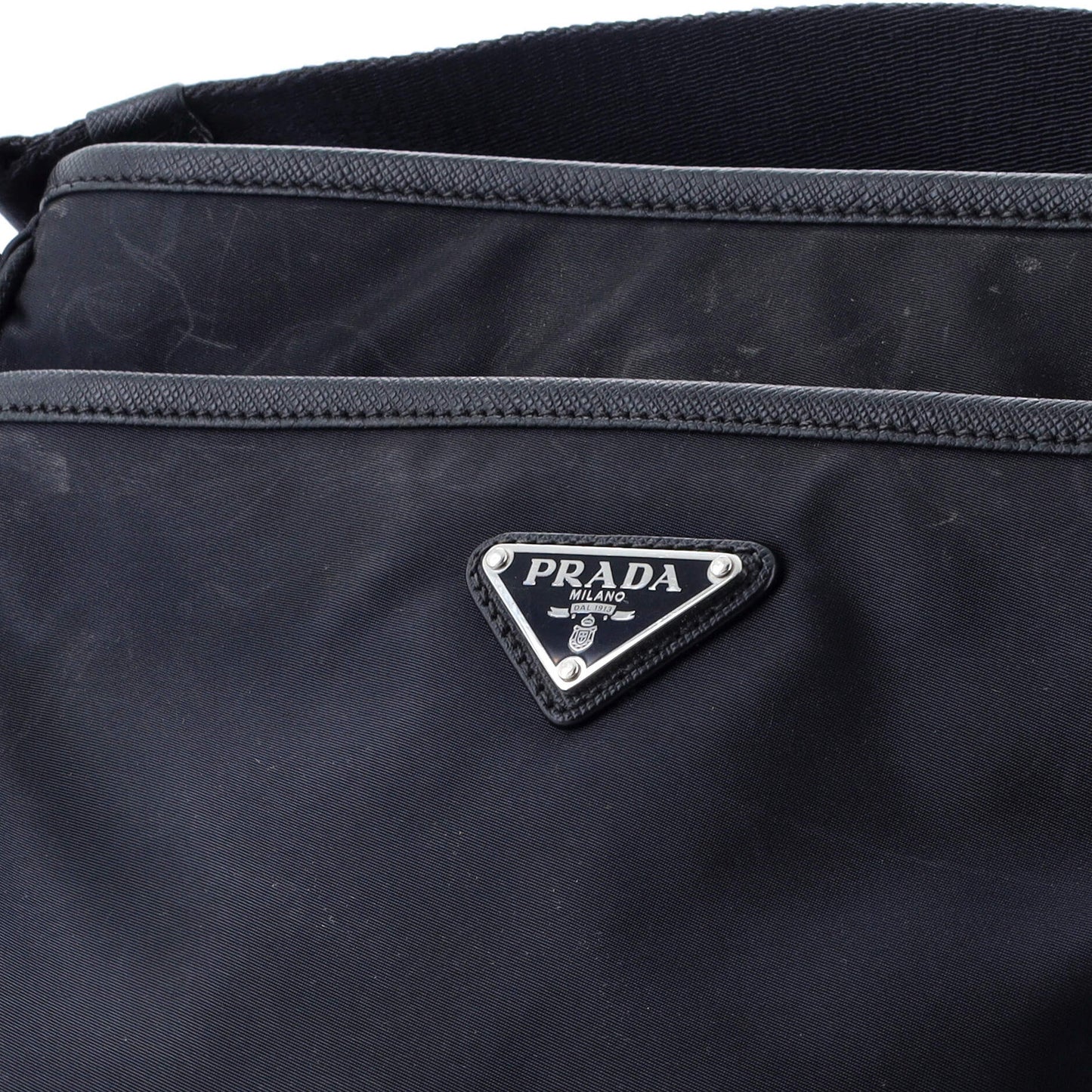 Prada Front Pocket Messenger Bag Tessuto Medium