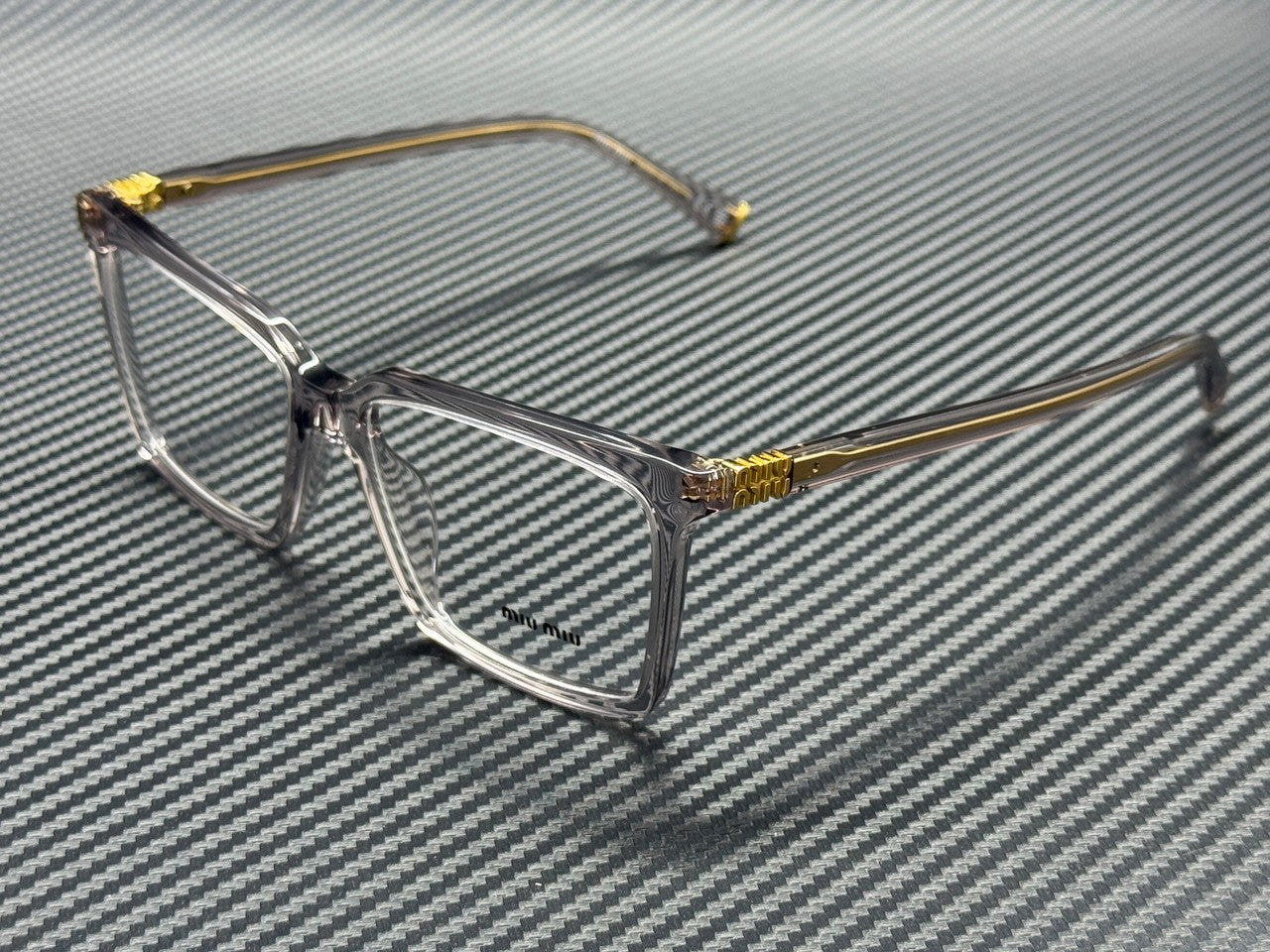 MIU MU 08XV 12W1O1 Transparent Mauve Women's 54 mm Eyeglasses
