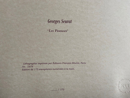 Georges Seurat, Lithograph Coa 175 Ex