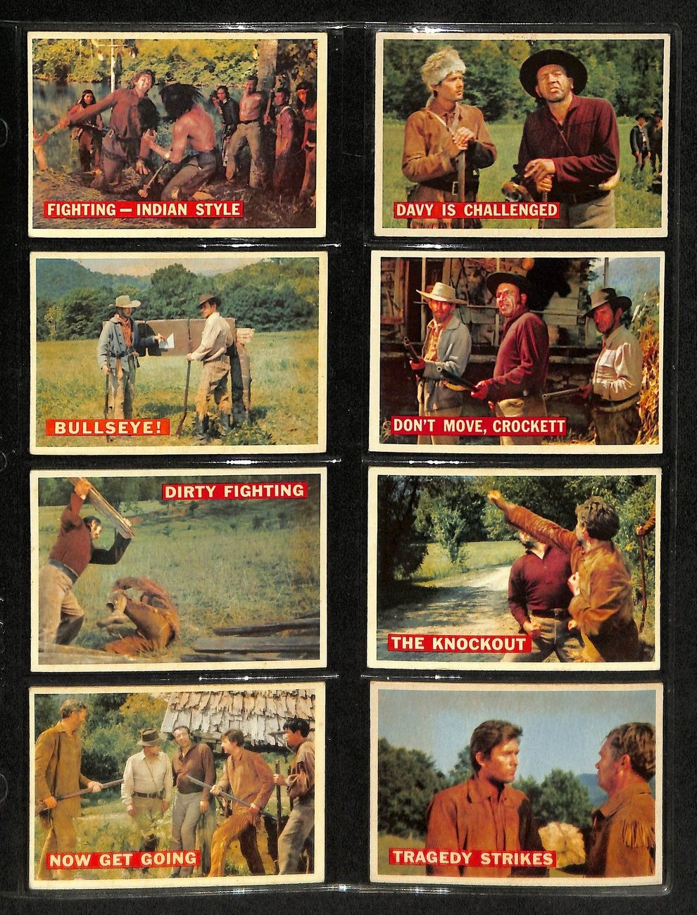 1956 Topps Davy Crockett Card Complete Orange Back Set (1-80) Tv Show 195879