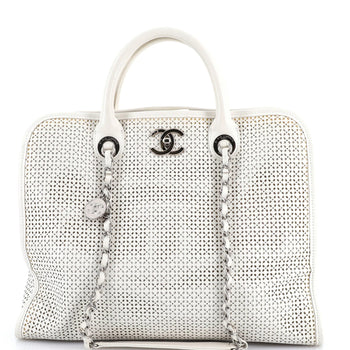 Chanel Up In The Air Convertible Tote Perforated Leather