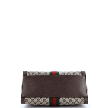 Gucci Ophidia Top Handle Tote Gg Coated Canvas Medium