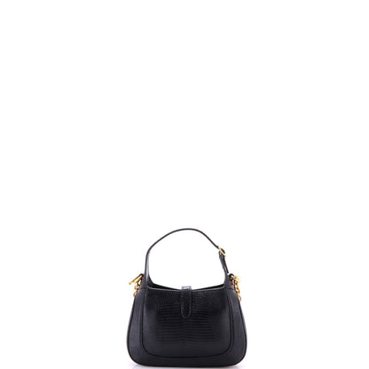 Gucci Jackie 1961 Chain Hobo Metallic Lizard Mini