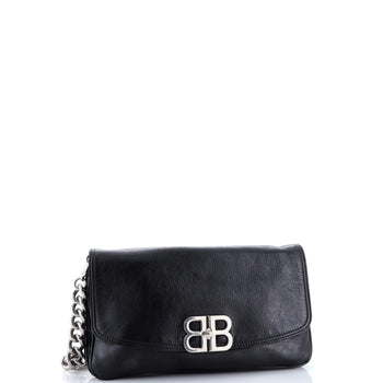 Balenciaga Bb Soft Flap Bag Leather Medium