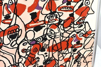 Jean Dubuffet 1976 Silkscreen Print B.C. Horland