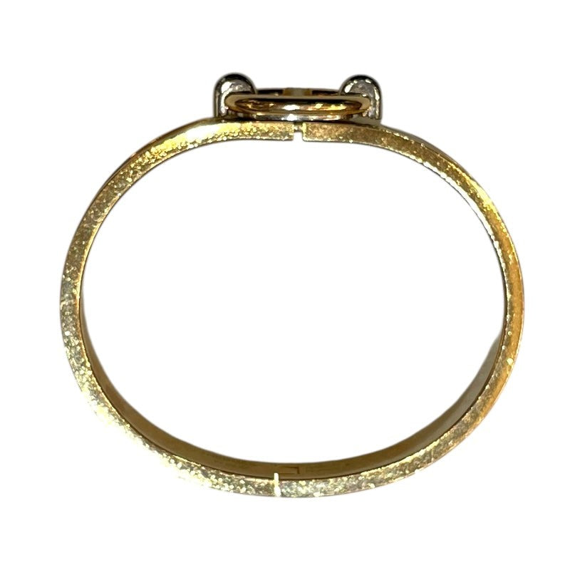 Hermes Mini Clic Bracelet In Nata Gold, Metal, Enamel